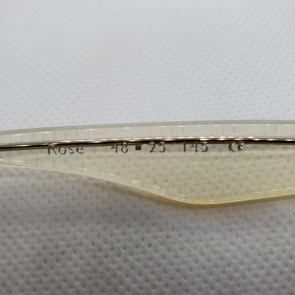 DOM VETRO rose clear sunglasses 48-25-125 - Picture 10 of 11